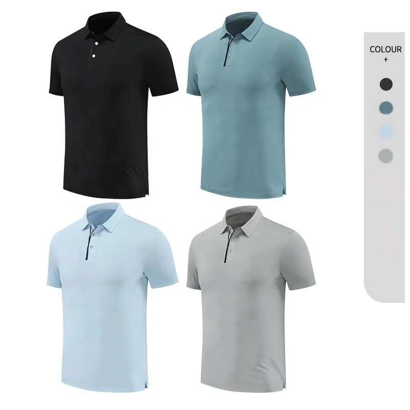 Mens Golf Lapel Polo Shirt Smart Embroidered Custom Design Great Plain Men Short Sleeve Wholesale Casual for Sports Custom Logo