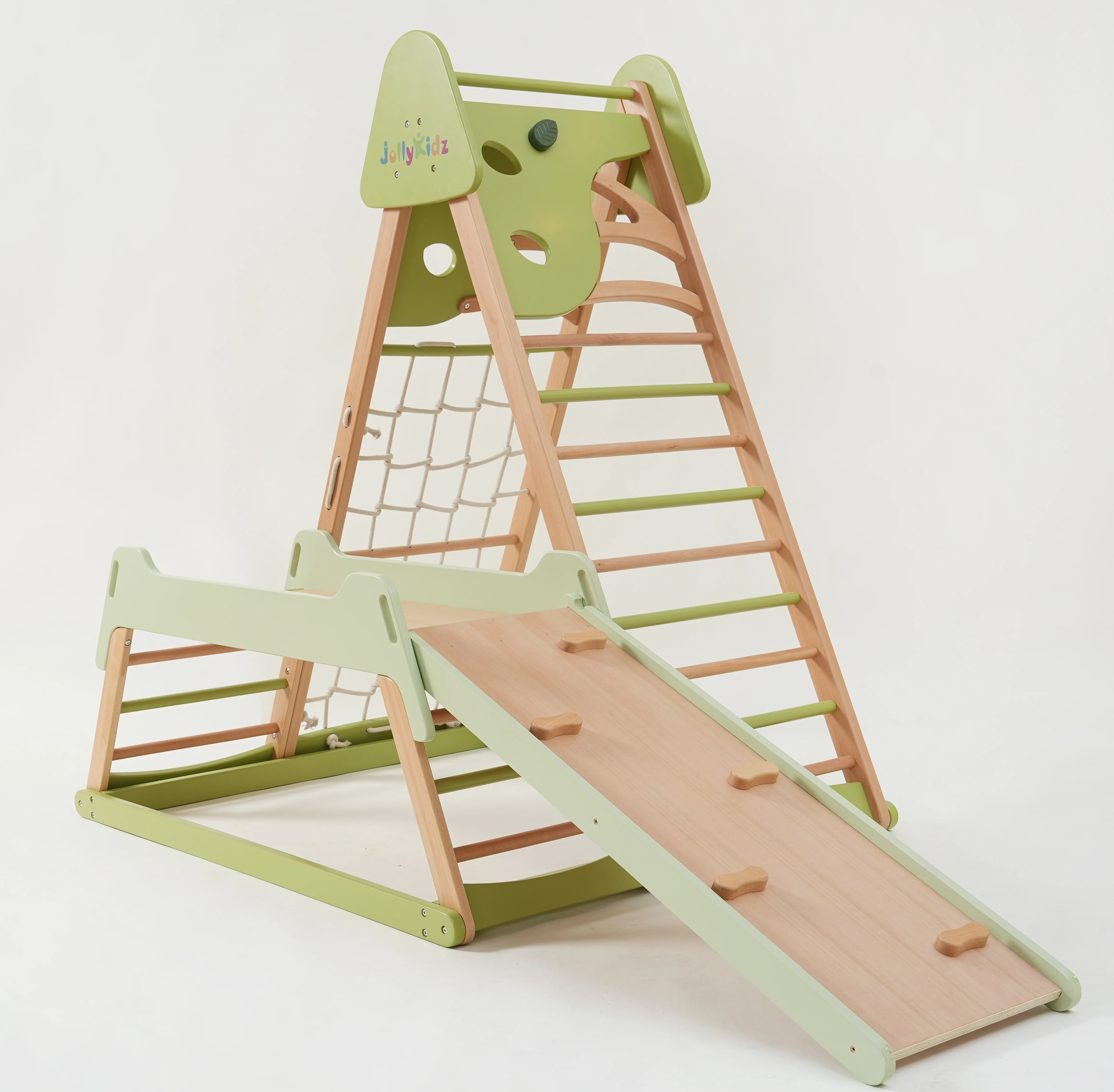 Wooden Kids Climbing Frame Ladders Toys Climb Game Indoor Climbing Arch and Ramp Frame For Children Playground