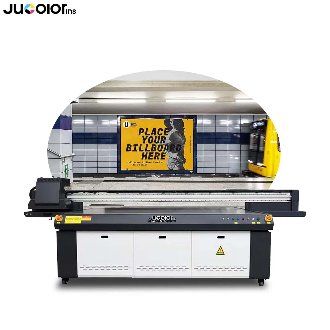 Uv Large Format Printer Directly on a Variety of Substrates Like Vinyl Aluminum Wood 250*130cm Printing Size