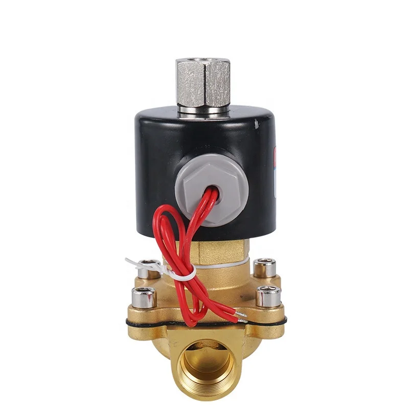 2 3 Way Brass Solenoid Valve Normally Closed Open 1/8' 1/4' 3/4' 1/2' 1' 2' 3' 12v 24v Dc 110v 120v 220v 230v 240v Ac