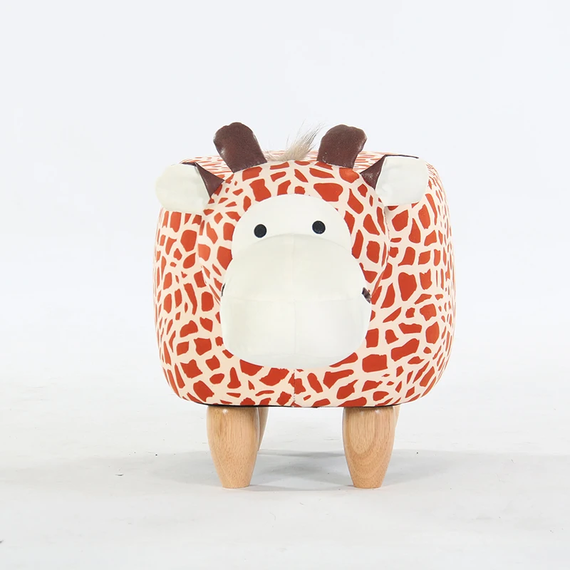 
Factory wholesale customized animal ottoman kids footrest stool animal shoe change stool cartoon chair for kids 