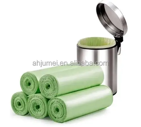 Manufacture compostable trash bags contractor custom biodegradable plastic garbage bag