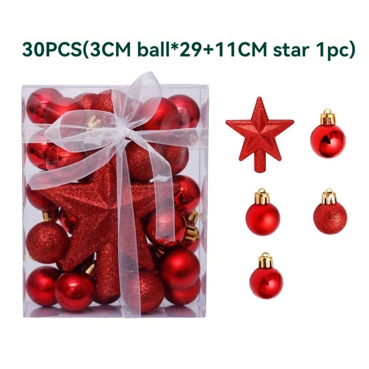 Christmas Tree Ornaments Xmas Balls Decor Set Christmas Decoration Item for Festive Holiday Season