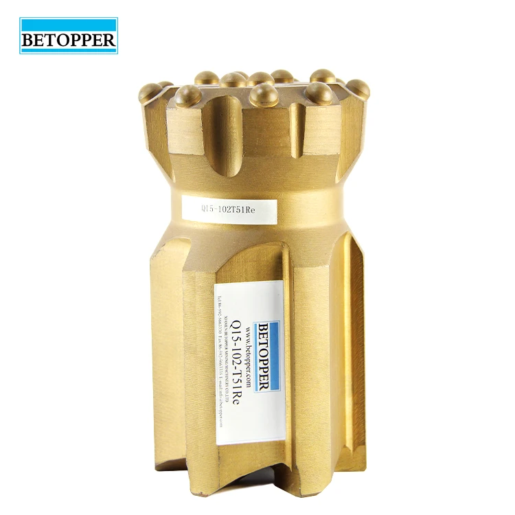 T51 Button Bit 89mm 102mm T51 Carbide Parabolic Thread Drill Button Bit