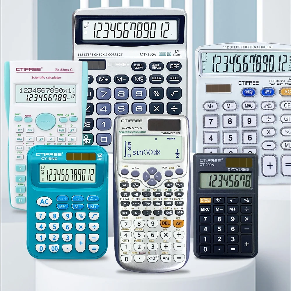 Calculating Machine School Examination Function Calculators Customized Logo 12 14 Digits Check Correct Scientific Calculator