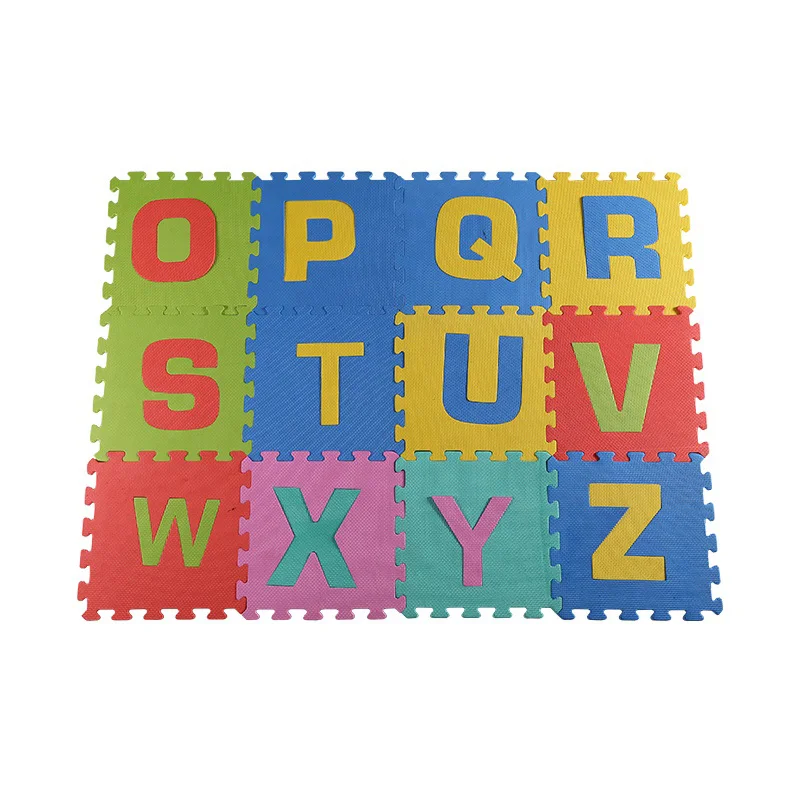 Soft And Lightweight Kids Eva Puzzle Foam Floor Mats Alphabet Number Cartoon Interlocking Puzzle