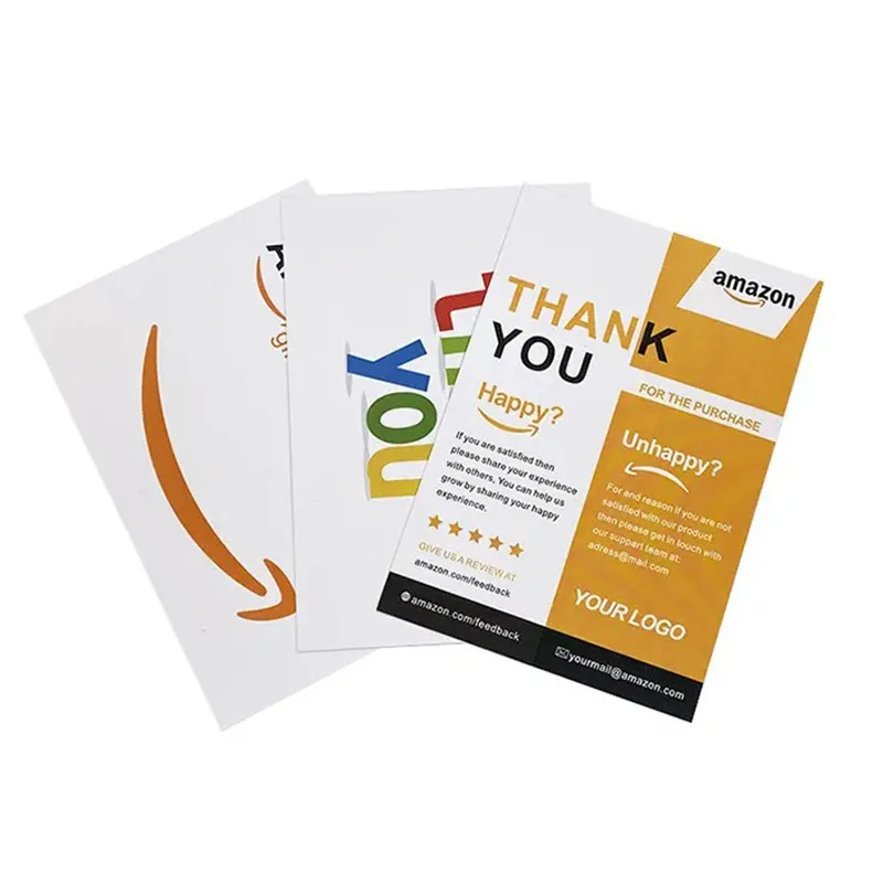 Factory Custom Size Printed Paper Greeting Card Thank You Card For Small Business Printing Paper Card