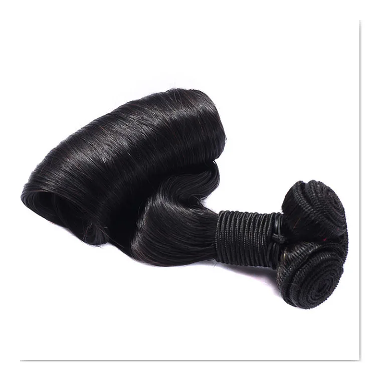 High Quality Factory Wholesale 100% Double Drawn Weft Hair Extensions Human Hair Raw Unprocessed,human hair bundles malaysia