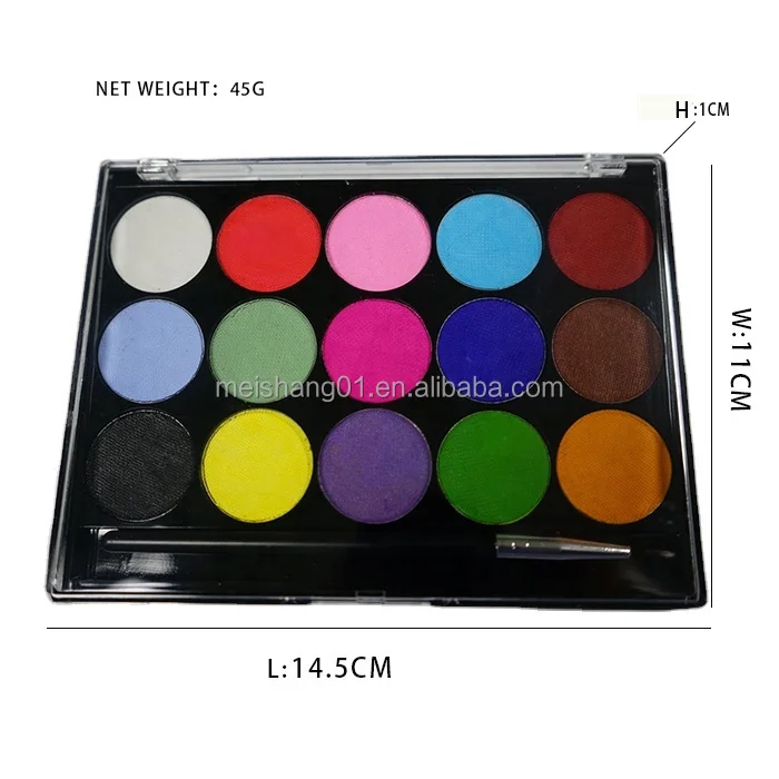 wholesale supplies water-based 30g black and other colors paint set together with face painting