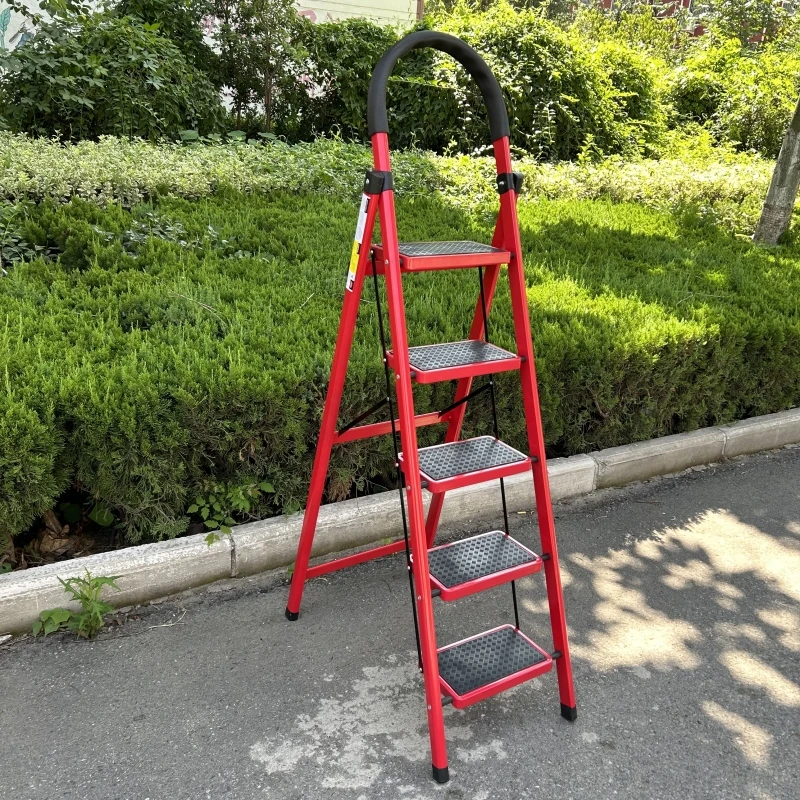 Mexico Steel Foldable Steps Ladder Stool Portable Household Metal  Step Ladder supplier