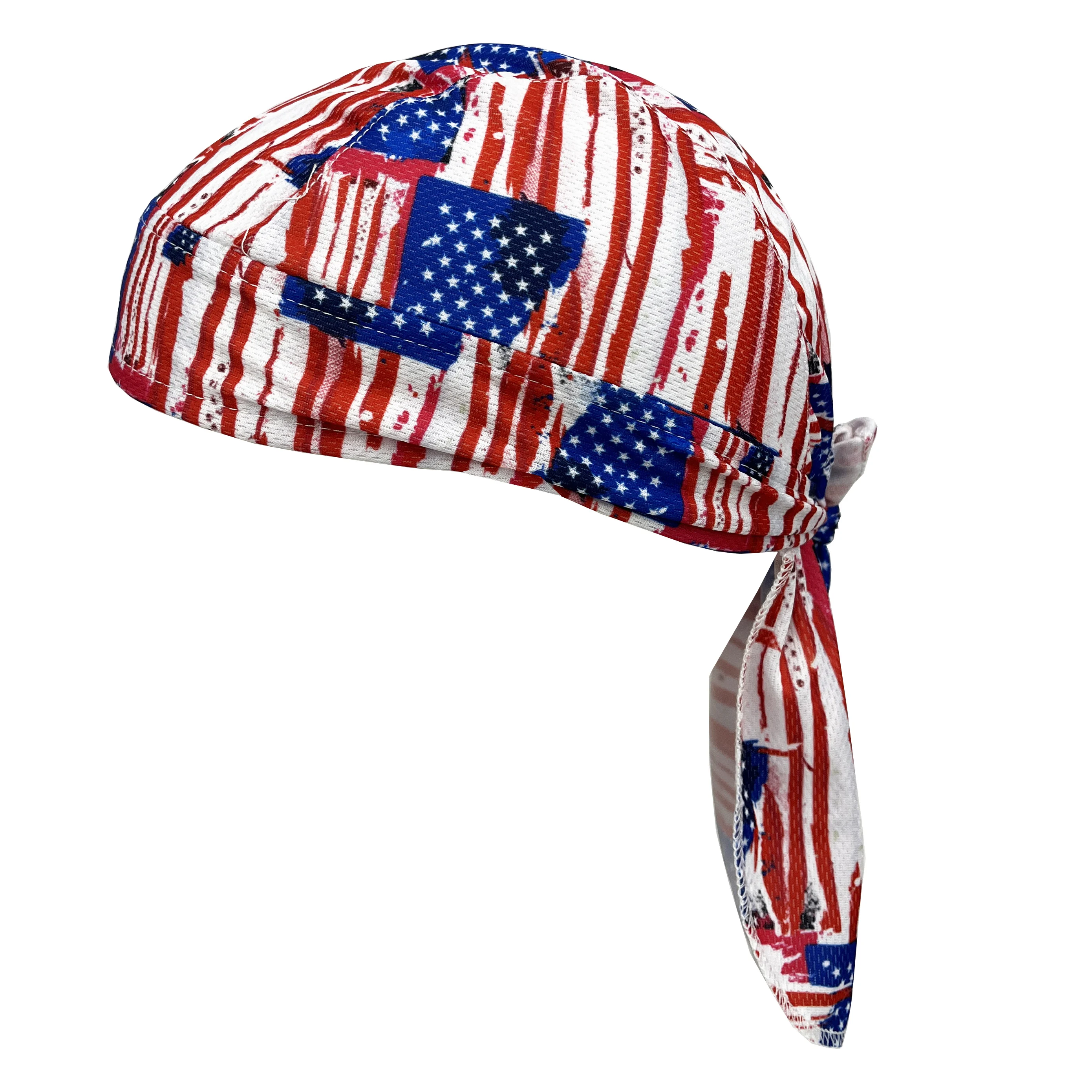 Durag USA New York California Colorado Canada American flag MAGA Custom durags for men Custom Printed Pirate Hat Cycling Hat