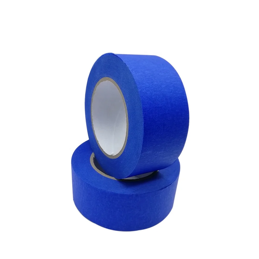 Bomei Factory Selling High Temperature Blue Color Crepe Paper Masking Tape For Car Paint decoration