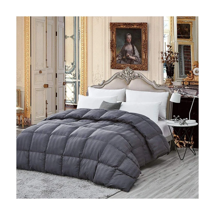 Down comforter king all-season goose down duvet quilted stitching home hotel bedding duvet
