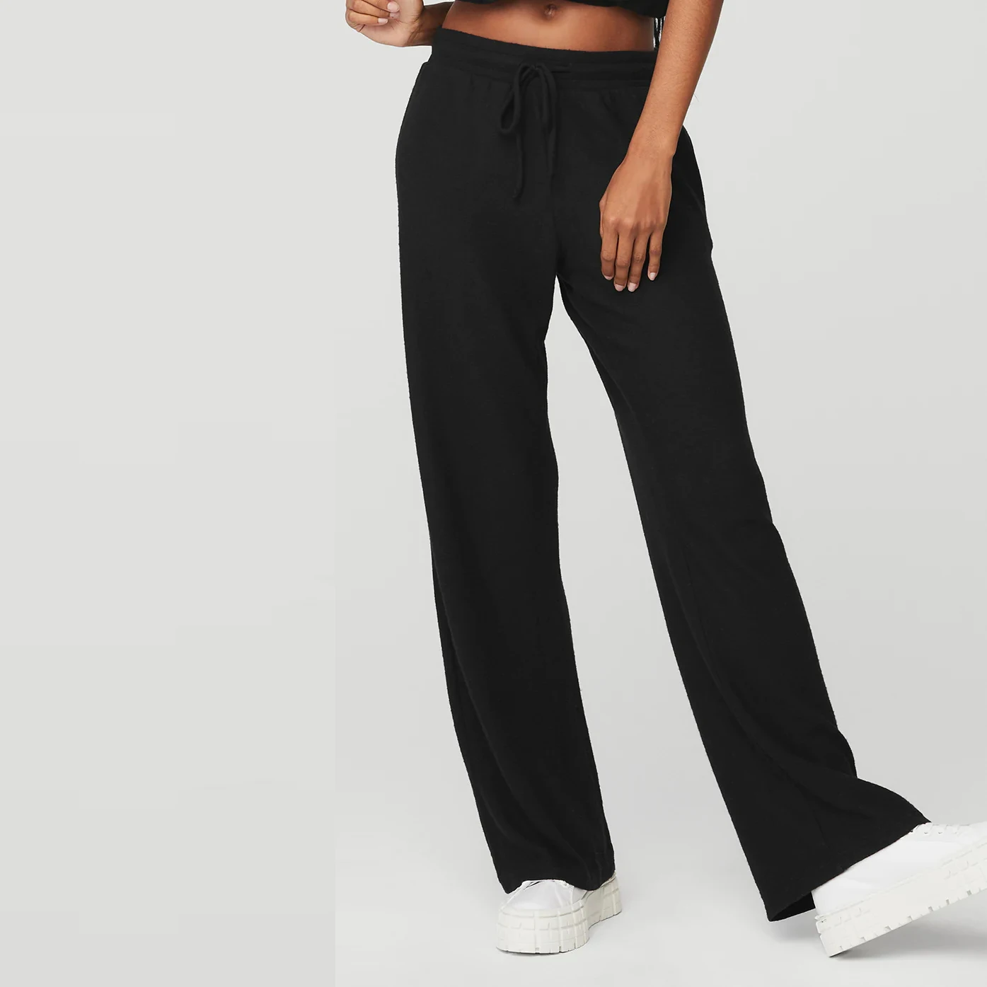 OEM Service Encased Elastic Waistband High Quality Woman Classic Sweatpants With Pocket Women Sweatpants