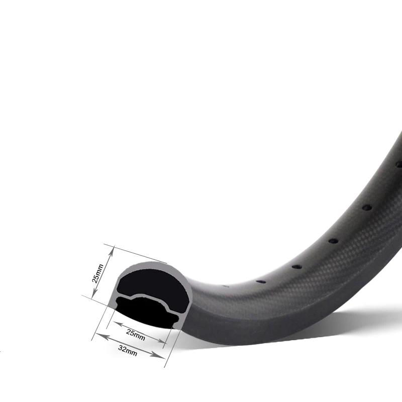 GoFast BMX Carbon Rims Disc Brake 20 Inch Carbon 406 Rims 32mm Width 25mm Depth Carbon 406 Wheels 20