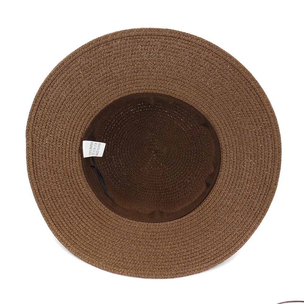 Flat Top Hats Fashionable Women Straw Hats Sun Outside Beach