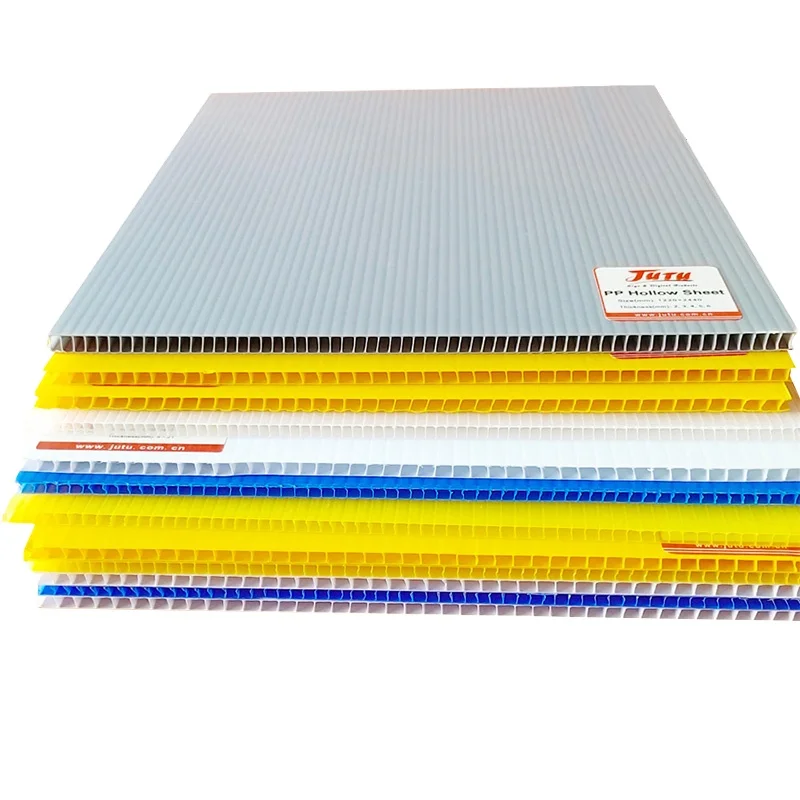 Corrugated Coroplast PP Plastic Fluted Polypropylene Plastic Hollow Board Sheet