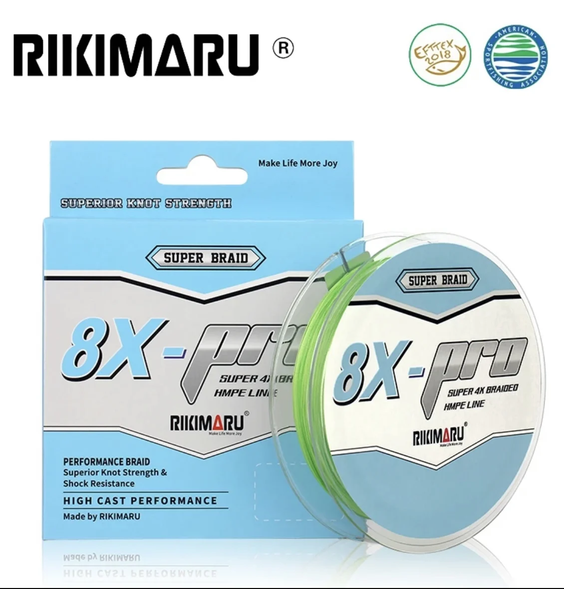 Rikimaru Spot Color x8 Strand 300m UHMWPE Braided High Quality  Fresh Water Fishing Lines Carpfishing Angling Line