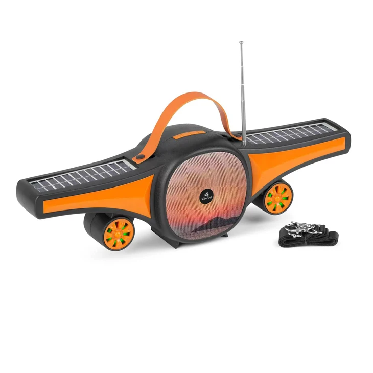 Kisonli SC-21 solar speaker blue tooth wireless outdoor original blue tooth airplane speaker