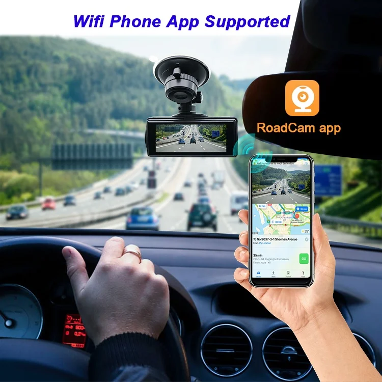 New 4k 1080p Car DashCam with GPS 3.16 Inch Ultra Hd 2160p 60fps wifi Car Dvr Camera Recorder With Night Vision