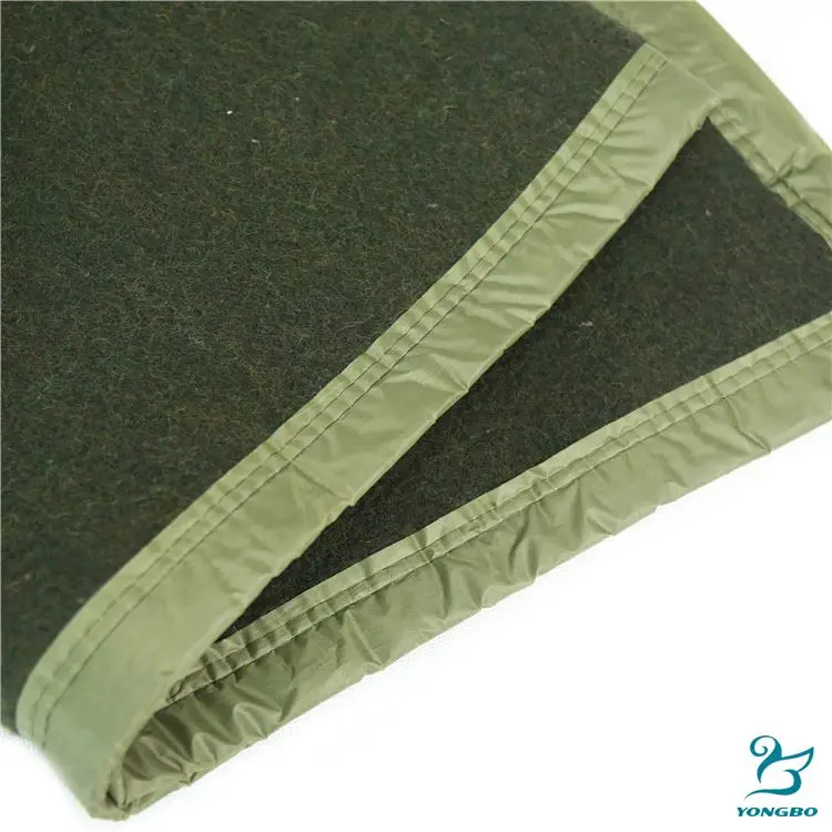High quality blanket, green color blanket, good design high quality wool blanket