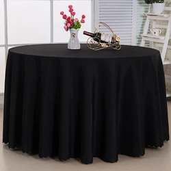 Factory wholesale 120 inch round tablecloth for wedding banquet polyester table cloth