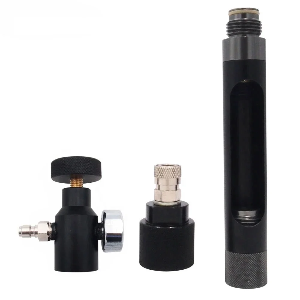 12g CO2 Cartridge Refill Adapter from Soda Stream Co2 Carbonation Cylinder with Gauge