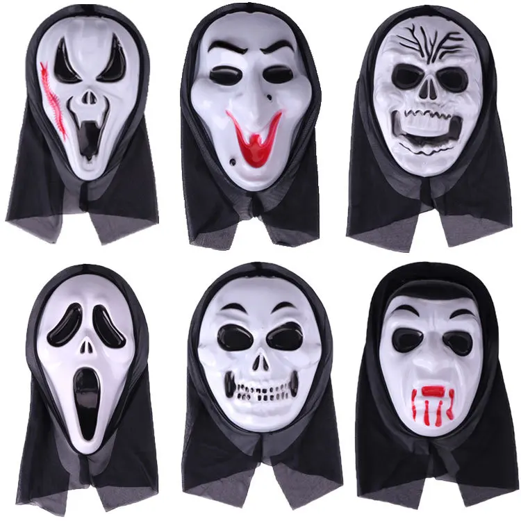 wholesale Hot Item Recommendation Halloween Horror Mask Party makeup The whole person grimaces Screaming hoods