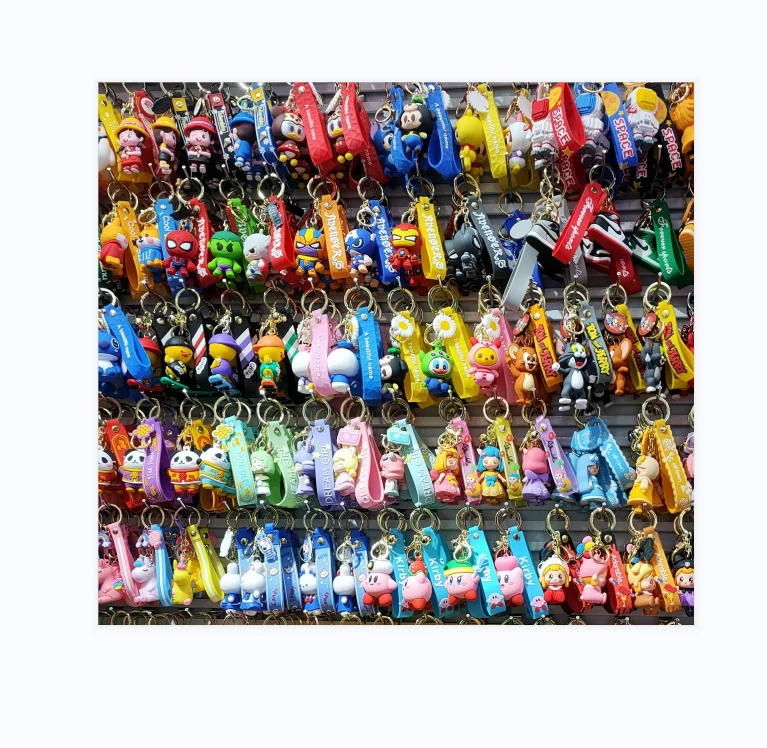 3D Pvc Key Ring Cartoon Anime Kawaii Kids Silicone Keychain Custom 3D Animal Cute Bugs Bunny Pvc Keychain