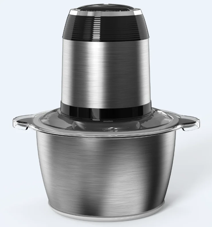 2l 3l 6l Electric Meat Grinder 2/3Speeds Stainless Steel Electric Chopper Automatic Mincing Machine Quiet Food Processor