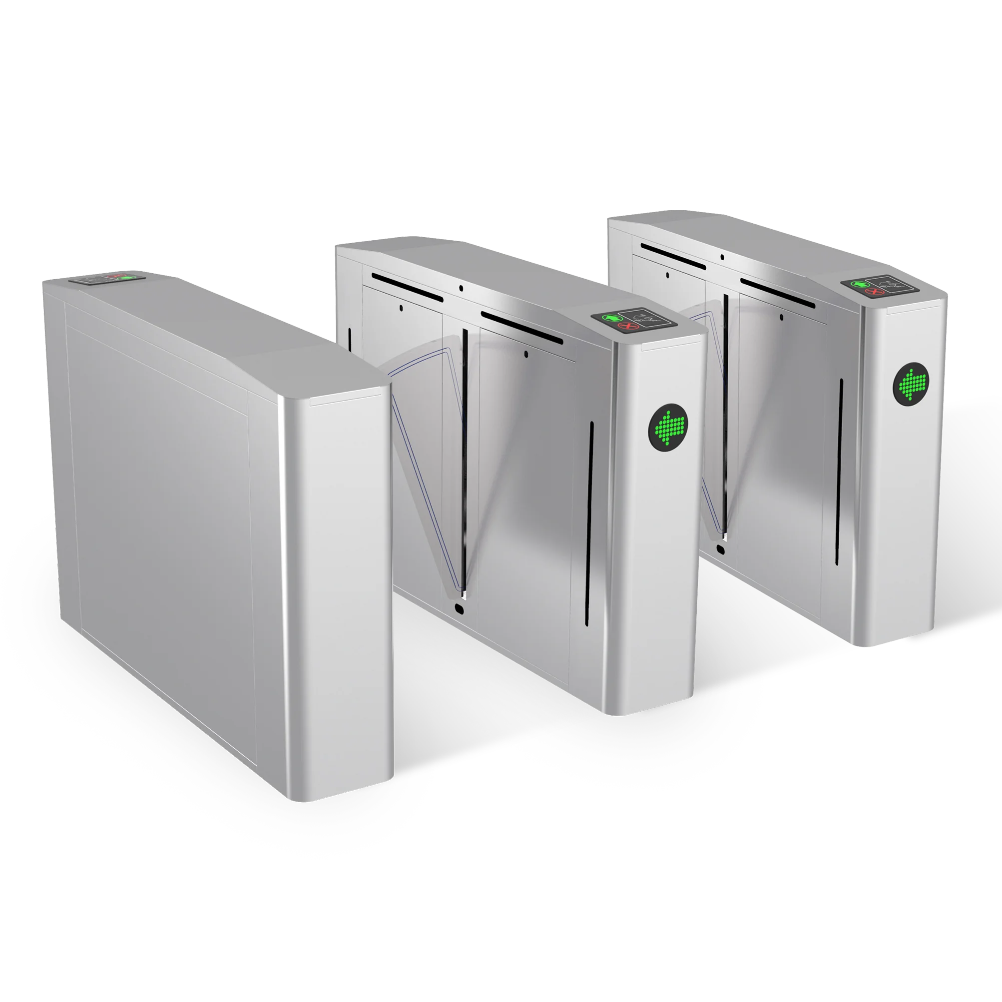 Biometric Access Control Flap Turnstile Stadium Entry Flap Barrier for School Hotel