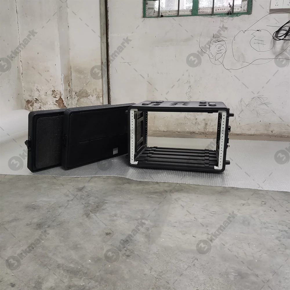 audio music equipment 2U 4U 6U 8U ixed locked side sliding cover drawer cases rack case