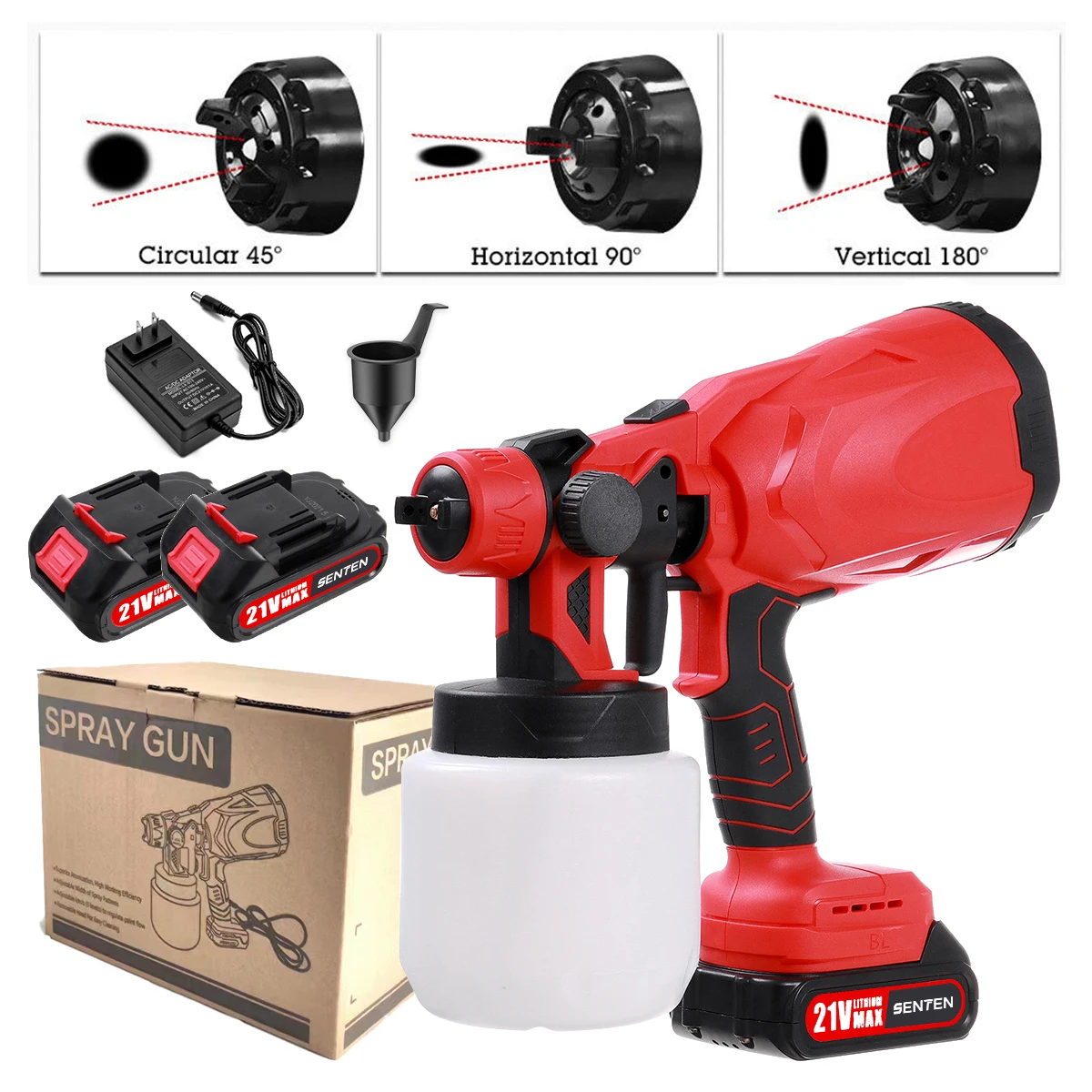 OEM Supported Wholesale Lithium Battery Power hand held electric cordless paint spray guns