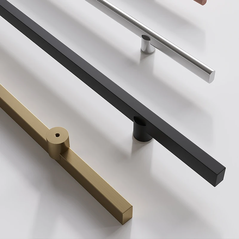 Деревянная дверная ручка из нержавеющей стали