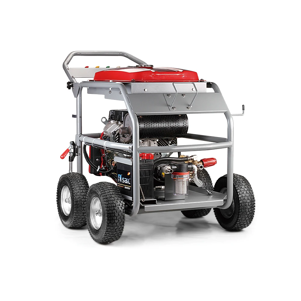 V Twin Cylinder Four Stroke Gas Engine Powered Pressure Washer 500bar 7200psi Electric Start 4.0GPM