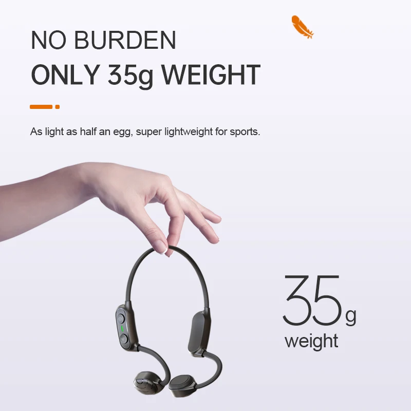 Outdoor Sport Running Stereo Microphone Earphone Bone Conduction Speakers Bluetooth Wireless Running Headphone