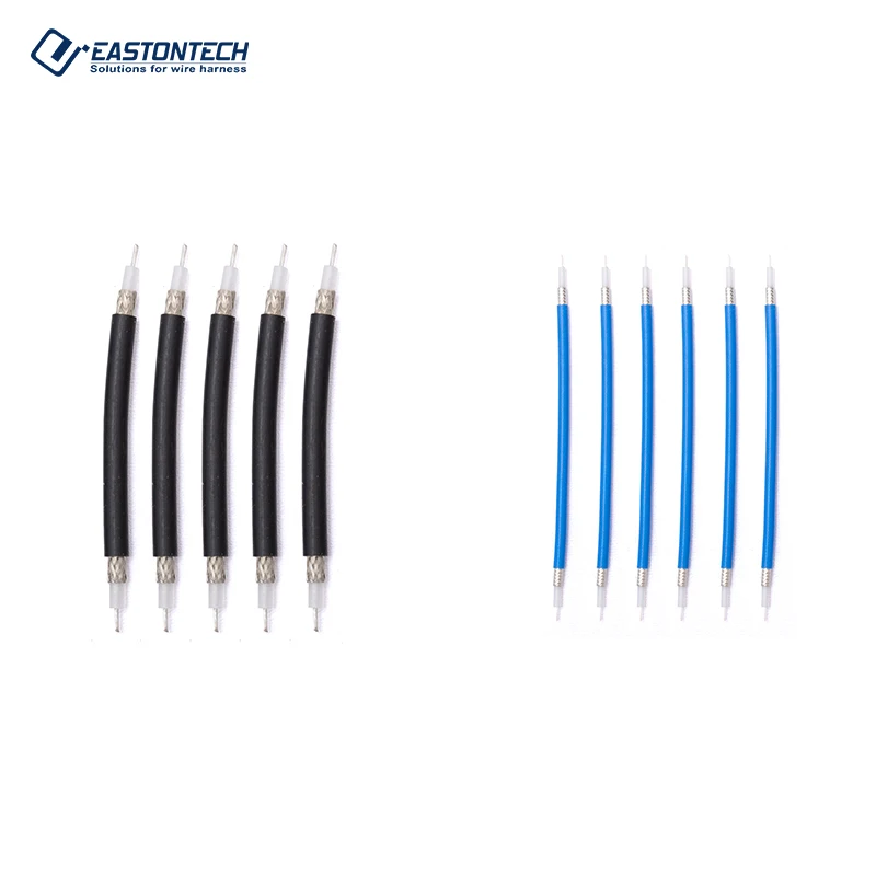 EW-06H Fully automatic thin coax cable stripping machine RF Flexible coaxial wire cut peeling machine with wire spool feeder