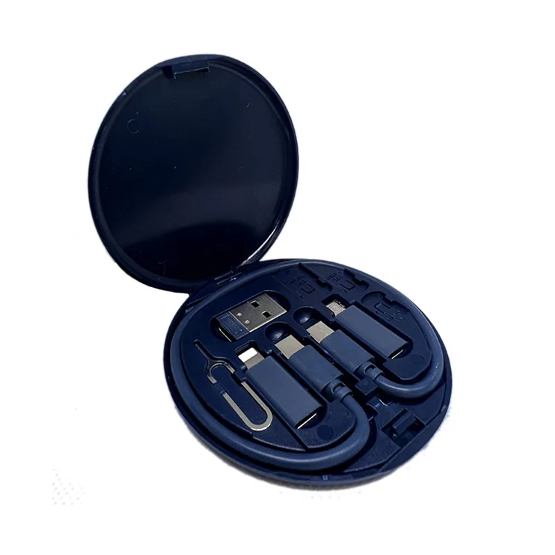 60W Fast Charging Data Cable 3 In 1 Charging Cable Storage Set Box With Data Cable For Mobile Phone