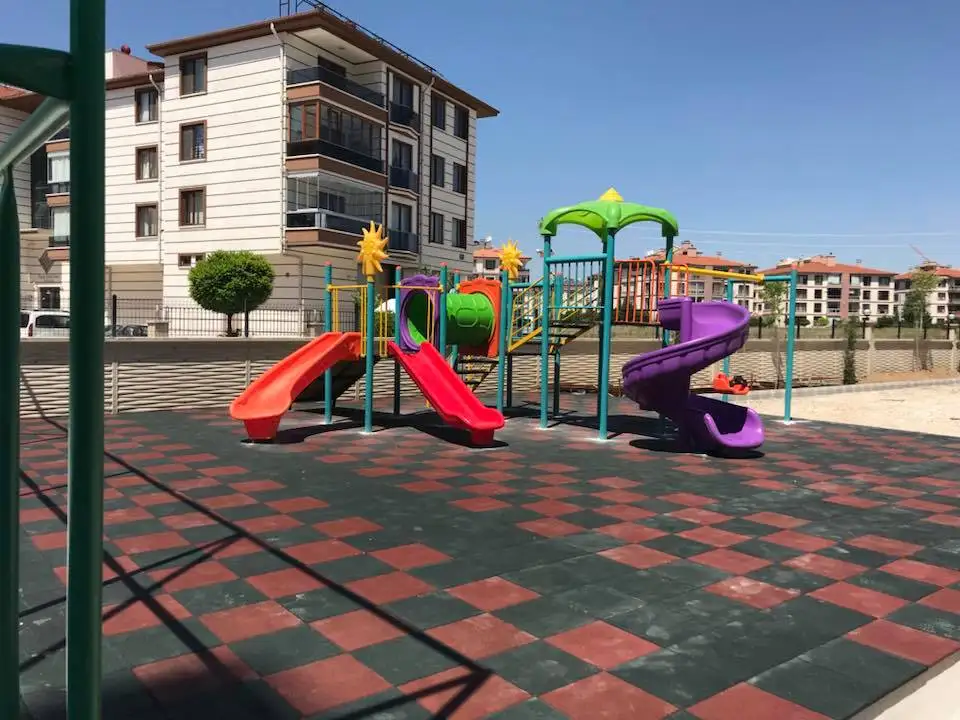 
Outdoor high quality elastic rubber brick / rubber floor tile 