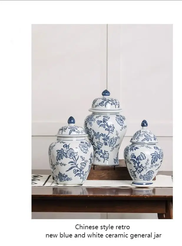 Chinese Factory Cheap Storage Jar Ornaments Jar Vase Large White Ceramic Ginger Jar