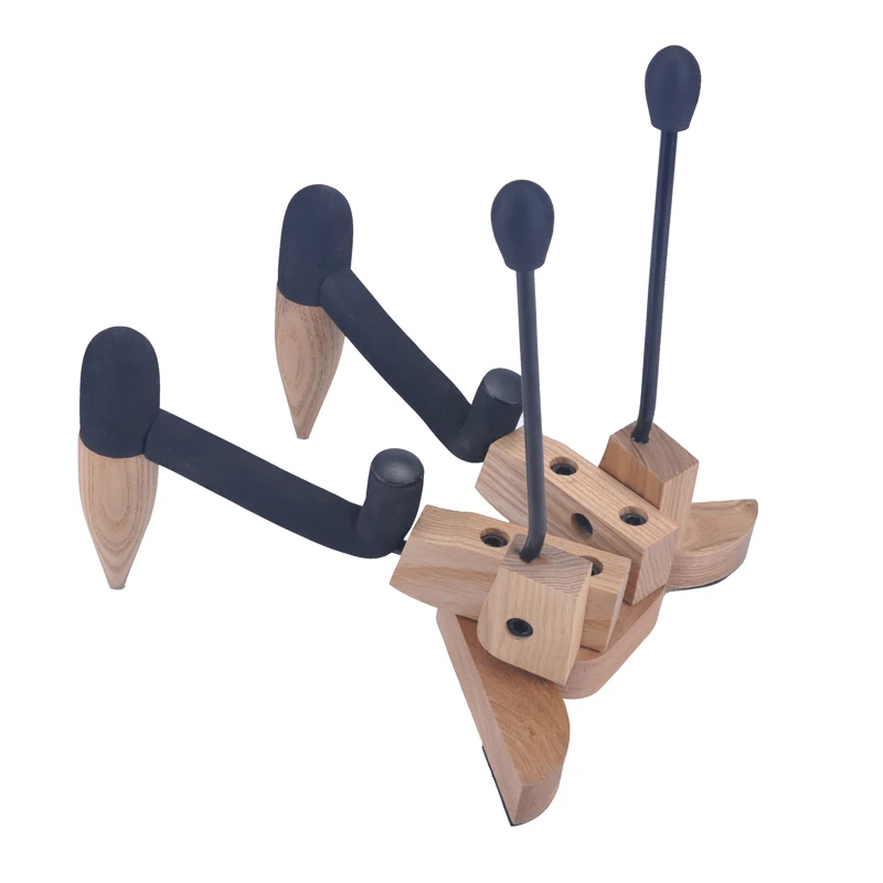 Hardwood Guitar Stand Folding Guitar Floor Rack for Home Studio Stage Portable Guitar Stand Wood
