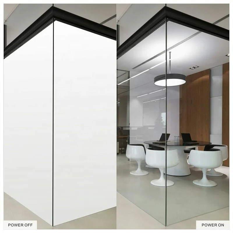 Competitive Price Hot Sale Electronic Switchable Intelligent Smart PDLC Film Glass Atomized Privacy Glass with Accessories