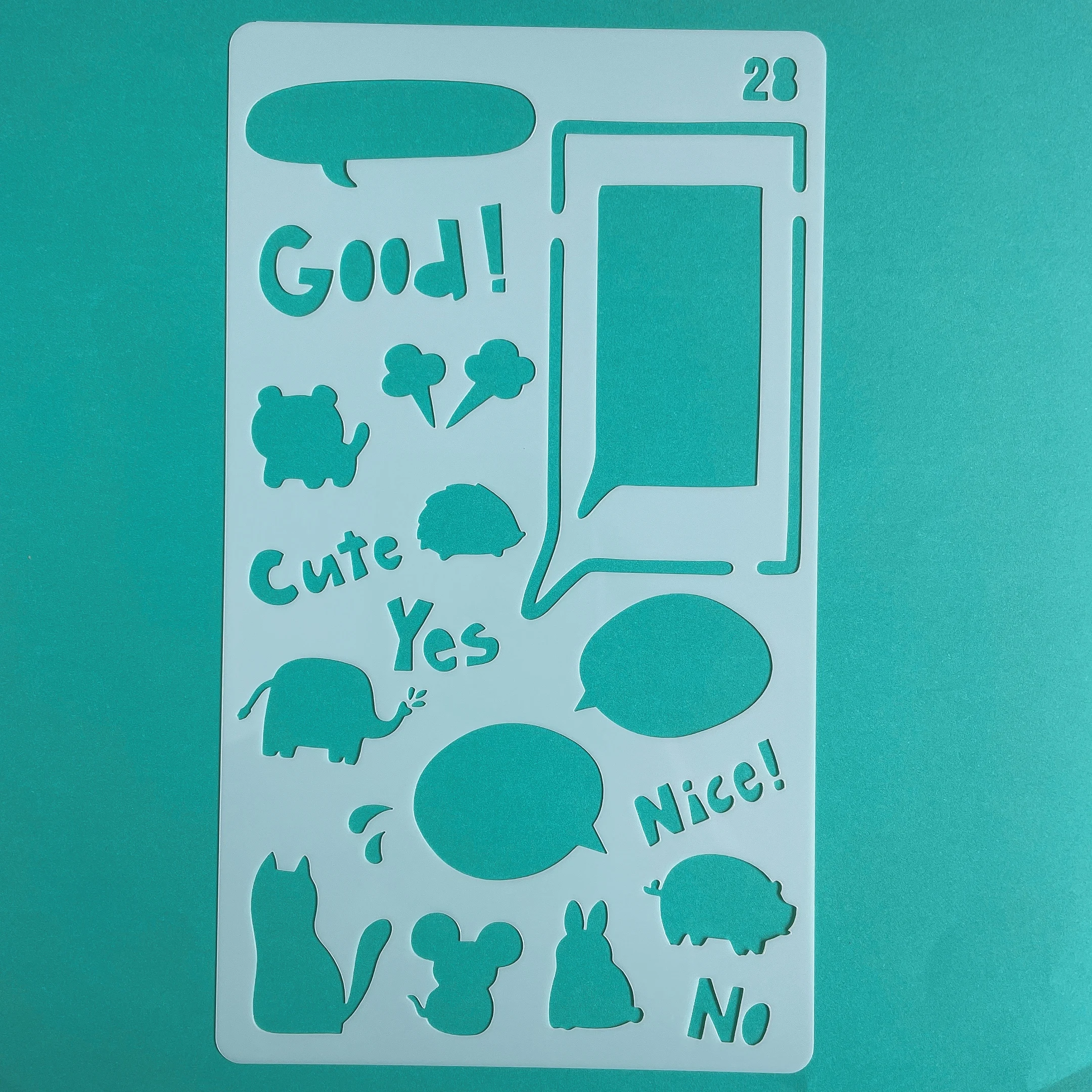 Children Drawing Model  Stencil Template