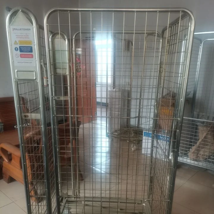 Warehouse Equipment Wire Mesh Roll Container Pallet Roll Cages