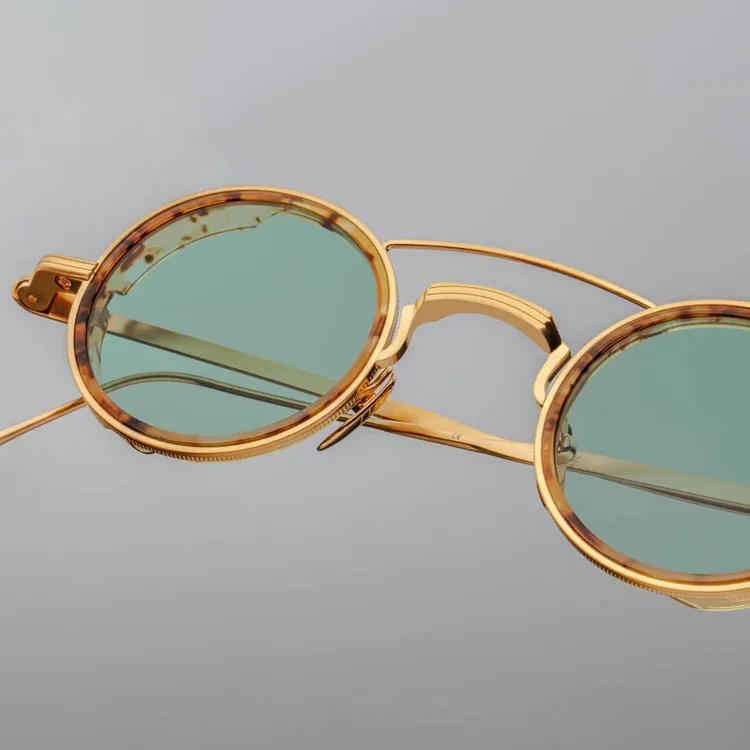 Sifier Custom High Quality Nylon Lens Eyewear Retro Round Metal Sun Glasses Wholesale Men Women Fashion  Sunglasses