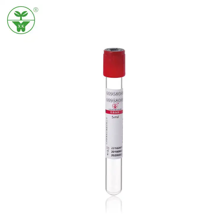 Cheap prices hot sale disposable medical no additive blood sample collection tube for hospital
