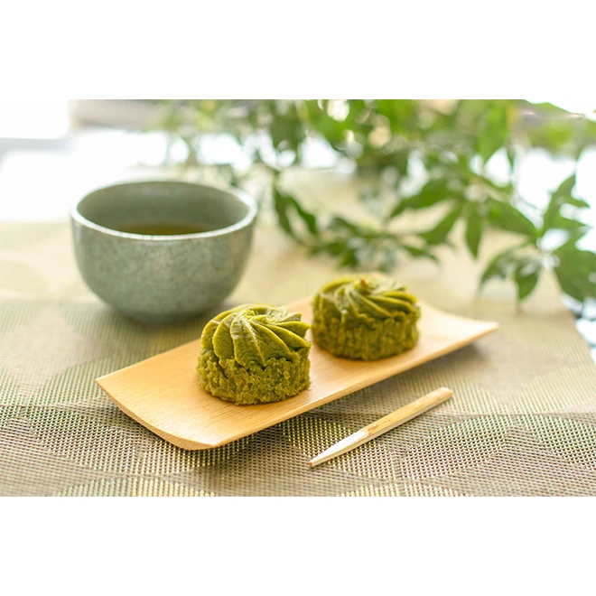 Delicious Japanese Vegetable Baked Sweet Potato Cup Cake Smooth Creamy Texture Great For Tea Time Desert