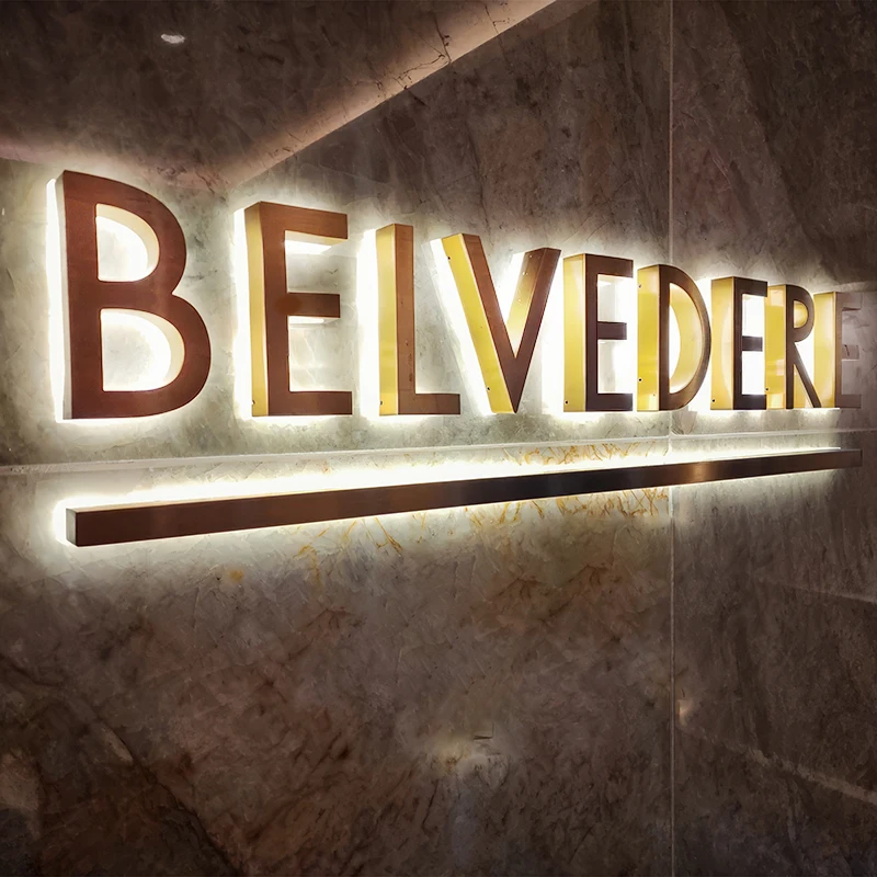 lighted luminous business sign and logo outdoor storefront custom channel signs for business 3d led sign board outdoor