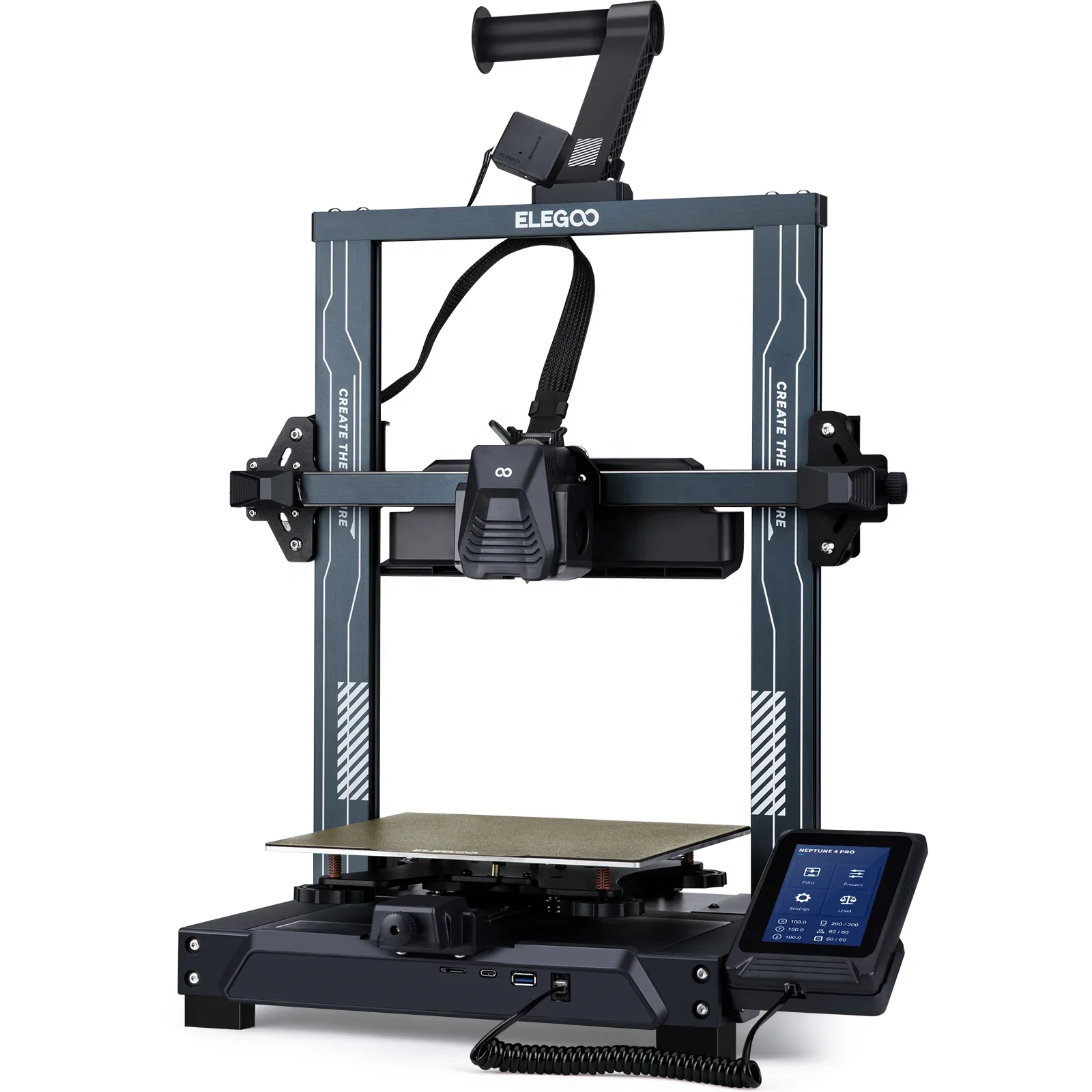 ELEGOO Neptune 4 Pro высокоскоростной FDM 3D принтер 500 мм/с