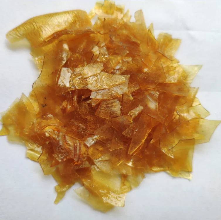 
Food grade Decolorized Dewaxed Shellac Flake CAS:9000-59-3 